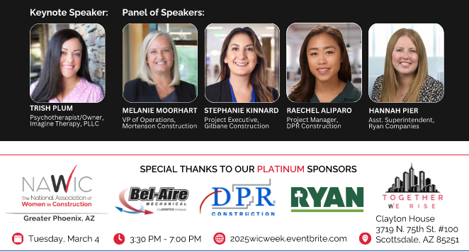 WICWEEK25 Mixer, Dinner, Speaker Panel and How Construction Saved my Life true story